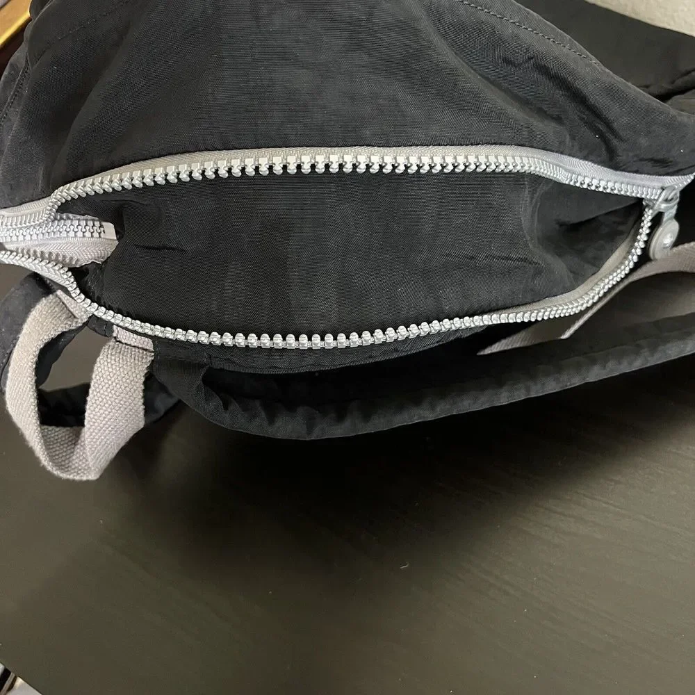 Kipling Hiker Expandable Backpack -Black Mint‎ Trim